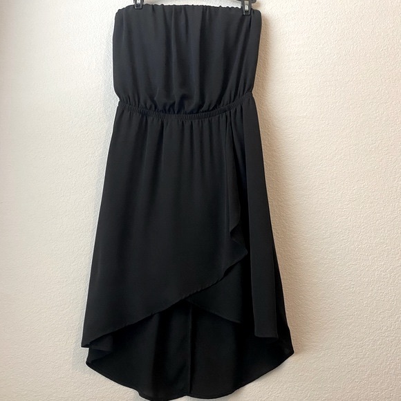 Express Dresses & Skirts - Express High Low Strapless Dress Black Small